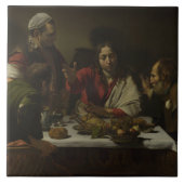 Caravaggio - Supper bij Emmaus Tegeltje (Voorkant)