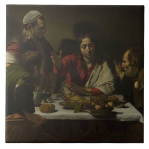 Caravaggio - Supper bij Emmaus Tegeltje