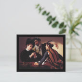 Caravaggio The Cardsharps Briefkaart (Staand voorkant)