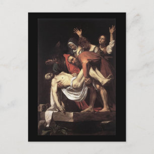 Caravaggio The Entombment Briefkaart