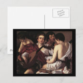 Caravaggio The Musicians Briefkaart (Voorkant / Achterkant)