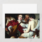 Caravaggio The Musicians Uitnodigingen (Voorkant / Achterkant)