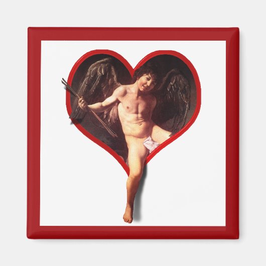 Caravaggio's Cupido (Voeg Jouw tekst toe) Magneet (Voorkant)