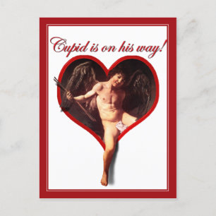 Caravaggio's Cupido's komen voor Valentijnsdag Feestdagenkaart