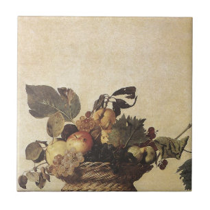 Caravaggio's mand fruit tegeltje