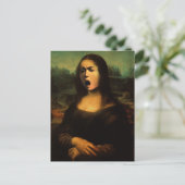 Caravaggio's Mona Lisa Briefkaart (Staand voorkant)