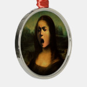 Caravaggio's Mona Lisa Metalen Ornament (Rechts)