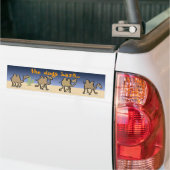 caravan - aanpasbare tekst bumpersticker (Op Truck)