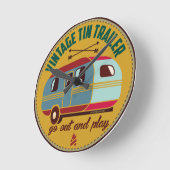  caravan /  camper mokken, geschenken, enz. ronde klok (Hoek)