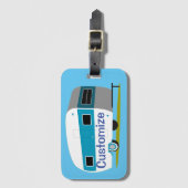 Caravan Camper RV Thunder_Cove Bagagelabel (Voorkant (verticaal))