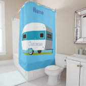 Caravan Camper RV Thunder_Cove Douchegordijn (In situ)