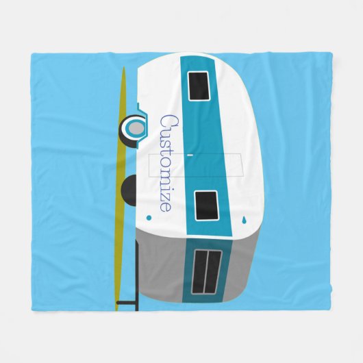 Caravan Camper RV Thunder_Cove Fleece Deken (Voorkant (Horizontaal))