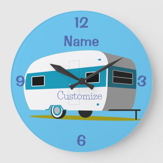 Caravan Camper RV Thunder_Cove Grote Klok (Voorkant)