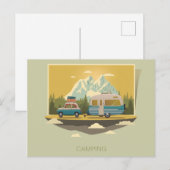 Caravan Camping Briefkaart (Voorkant / Achterkant)