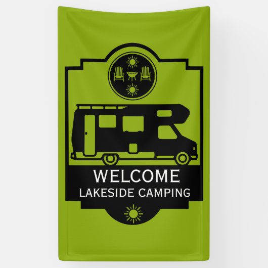 Caravan Camping Business Spandoek (Verticaal)