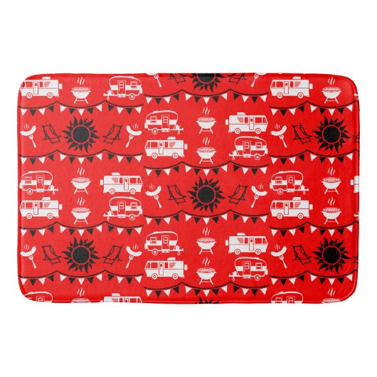 Caravan Camping Decor Badmat (Voorkant)