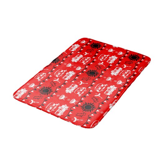 Caravan Camping Decor Badmat (Gekanteld)