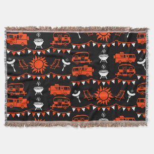 Caravan Camping Decor Deken