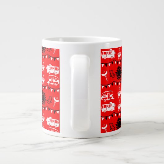 Caravan Camping Decor Extra Grote Beker (Achterkant)