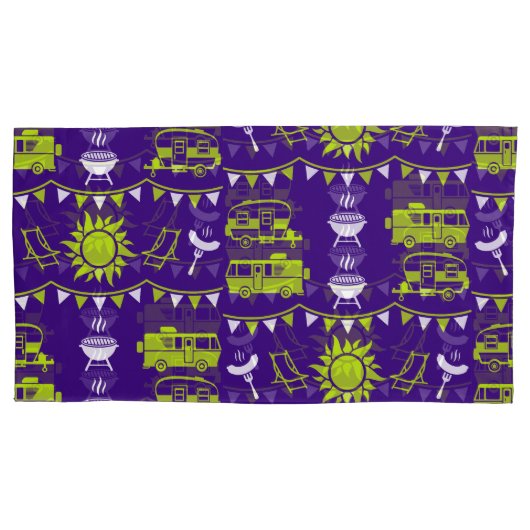 Caravan Camping Decor Kussensloop (Voorkant-Links)