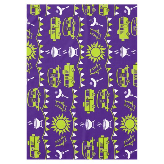 Caravan Camping Decor Tafelkleed (Voorkant)