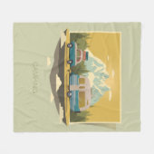 Caravan Camping Fleece Deken (Voorkant (Horizontaal))