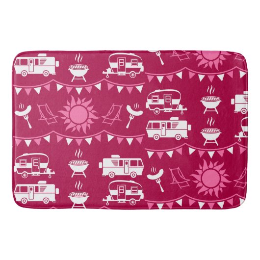 Caravan Camping Home Decor Badmat (Voorkant)