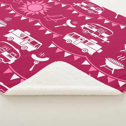 Caravan Camping Home Decor Sherpa Deken (3/4)