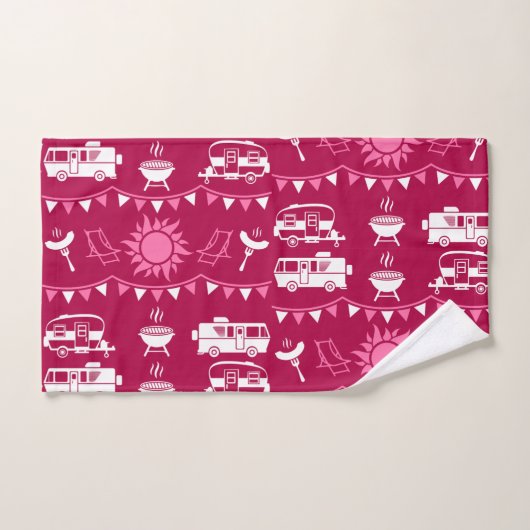 Caravan Camping Maison Décor (Serviette à main)