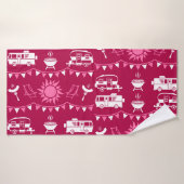 Caravan Camping Maison Décor (Serviette de bain)