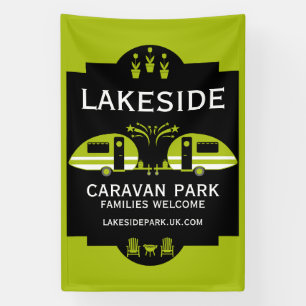 Caravan Campingplaats Promotie Spandoek