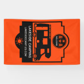 Caravan Campingplaats Promotie Spandoek (Horizontaal)