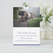 Caravan en paarden die hun aankondigingen verplaat (Staand voorkant)