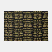 Caravan Happy Kerstmis Camping Deurmat (Voorkant)