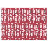 Caravan Happy Kerstmis Camping Tafelkleed (Voorkant (Horizontaal))