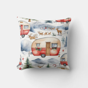 Caravan Kerstmis Kussen