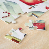 Caravan Kerstmis Legpuzzel (Zijkant)