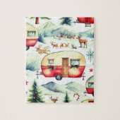 Caravan Kerstmis Legpuzzel (Verticaal)