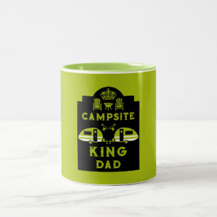 Caravan King geschenken voor kampeerders Tweekleurige Koffiemok