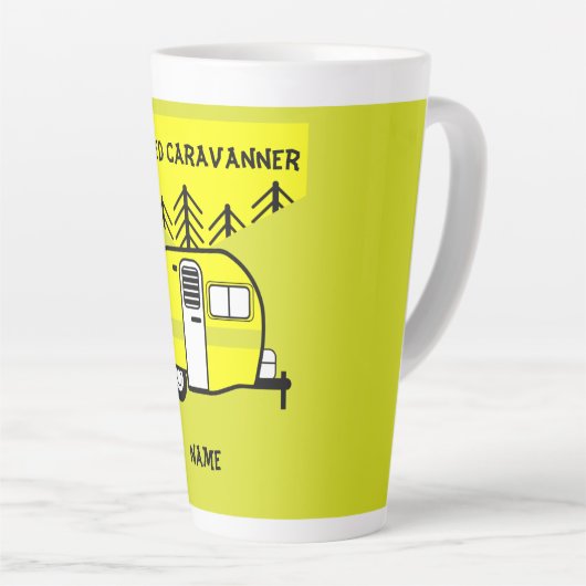 Caravan Kunstcadeautjes in ruste houden van mijn c Latte Mok (Rechterhoek)