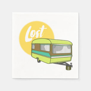 Caravan Lost Retro Seventies Style Servet