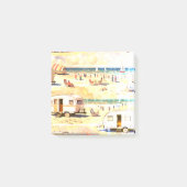 Caravan op het strand post-it® notes (Voorkant)
