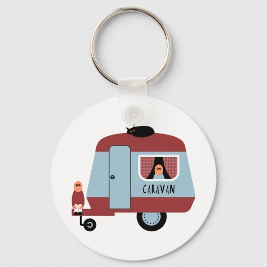 Caravan Sleutelhanger (Voorkant)