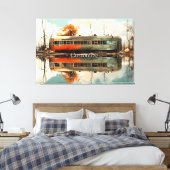  Caravan Trailer RV Thunder_Cove Canvas Afdruk (Insitu (Slaapkamer))