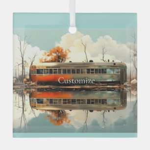  Caravan Trailer RV Thunder_Cove Glas Ornament