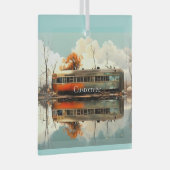 Caravan Trailer RV Thunder_Cove Glas Ornament (Voorkant Rechts)