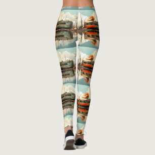 Caravan Trailer RV Thunder_Cove Leggings