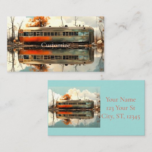 Caravan Trailer RV Thunder_Cove Visitekaartje (Voorkant / Achterkant)