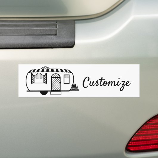 Caravan Trailer Thunder_Cove Bumpersticker (Op auto)