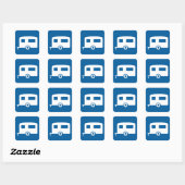 Caravan Wegbord Stickers (Vel)